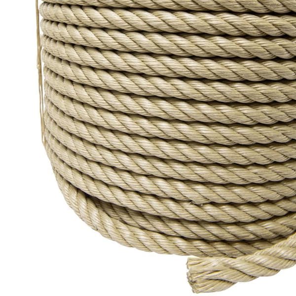Beige polypropylenkabel 50m, Ø18mm