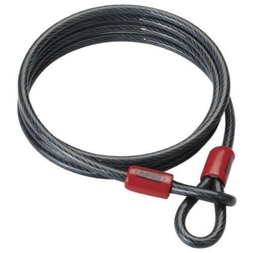 Kabellås - Abus - Cobra 8/200 - Diameter 8 mm - Längd 200 cm - 2 öglor