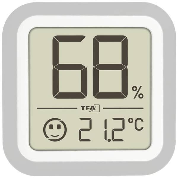 TFA Dostmann Humidore Termo-hygrometer silver 30.5056.54