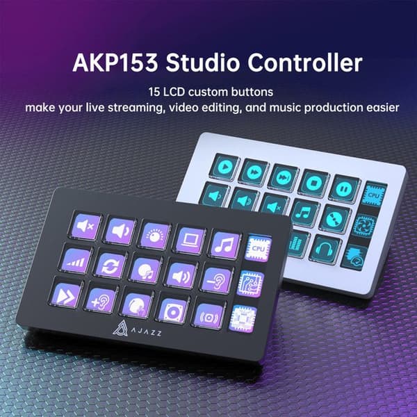 AJAZZ AKP153E Vit tangentbordskontroller