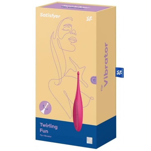Clitoral Stimulator - Satisfyer - Twirling Fun - Rosa - Silikon - Vattentät IPX7