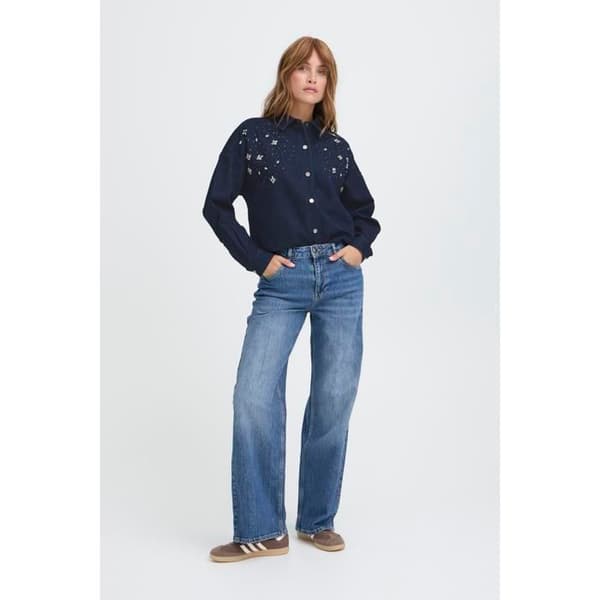 Kvinnors skjorta Pulz Jeans Perry