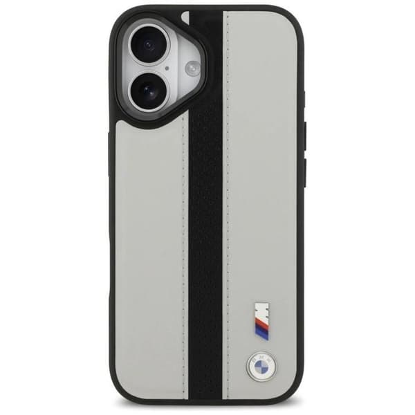 BMW M Perforerad Rand Logofodral med MagSafe för iPhone 17 6.3" Grå