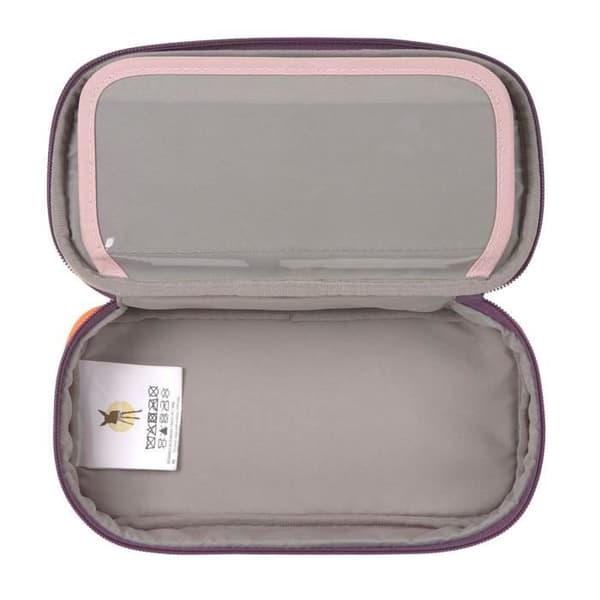 Pennfodral - Lässig - Unique School Spacy - Rosa / Neon-Orange - Polyester - Dragkedja