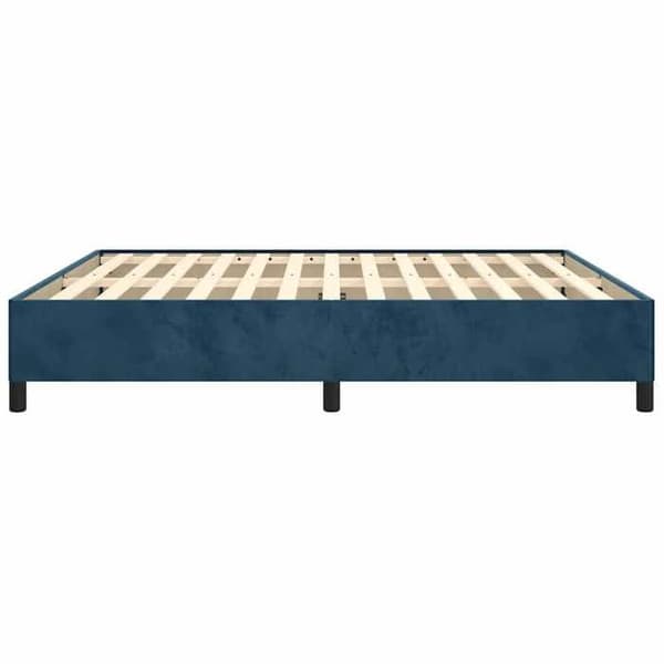 vidaXL Sängram utan madrass mörkblå 180x200 cm sammet 347340