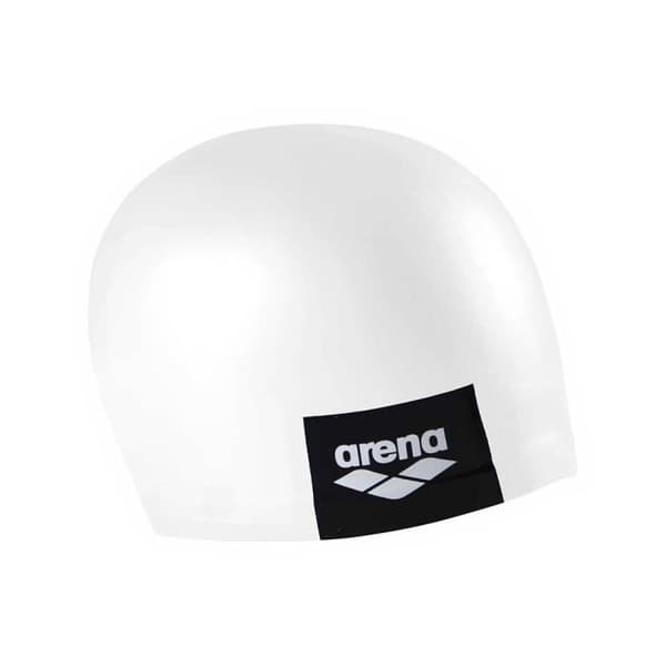 ARENA Badmössa Logotyp Formad - Vit - Vuxen (unisex)