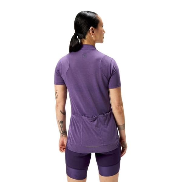 Dam ziptröja - ENDURA - Loop Jersey - DriRelease® - Korta ärmar - Lila