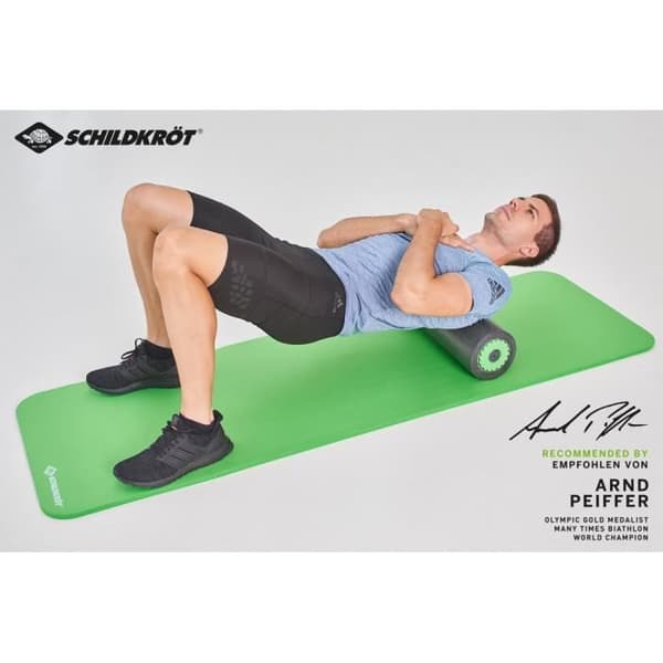 Fascia massagerullset - Schildkröt - 45 cm EVA grå/grön - 3 st