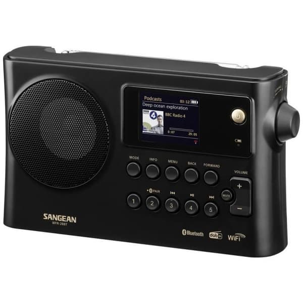 Internet-bordradio - SANGEAN - WFR-28BT - DAB+ - Wi‑Fi - Bluetooth