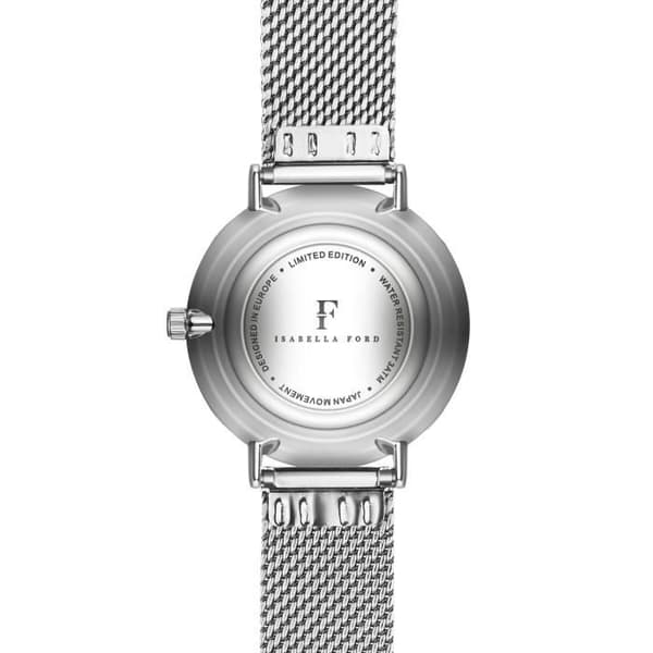 Isabella Ford Infinity mesh-klocka för kvinnor - silver - 32 mm