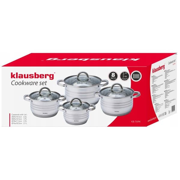 KÖKSPOTSSET 8 DELAR KLAUSBERG KB-7694
