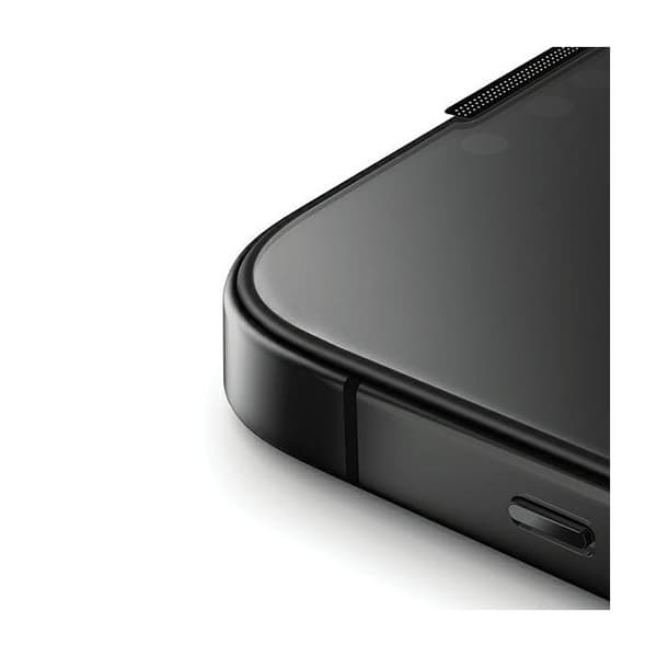 Härdat glas - UNIQ - Optix Privacy - iPhone 15 - Antispion - med applicator