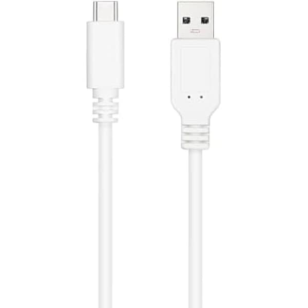 USB 2.0 kabel - NANO KABEL - 10.01.2103-W - USB-C/M-A/M - 3A - 3 meter - Vit