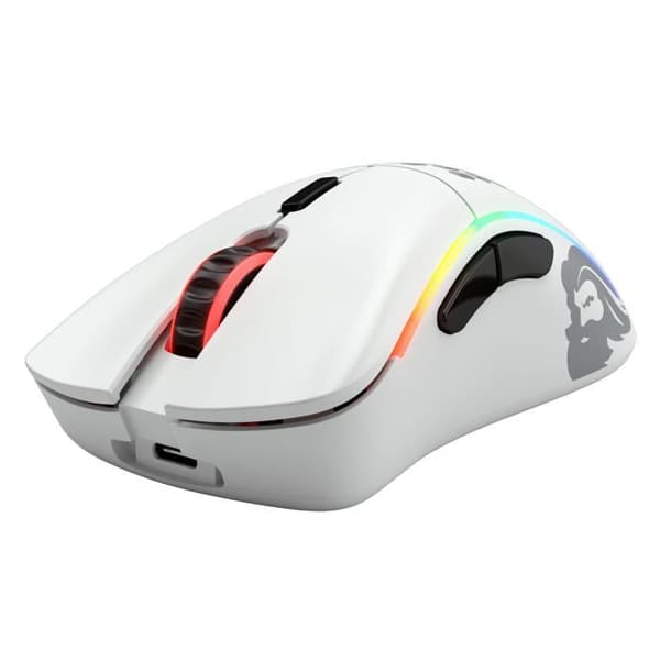 Souris Gaming - Glorious PC Gaming Race - Modell D- Trådlös - 19000 dpi - 6 programmerbara knappar - Matt vit