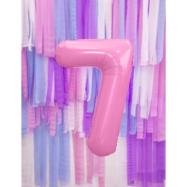 Ballong Siffra 8 Ljusrosa