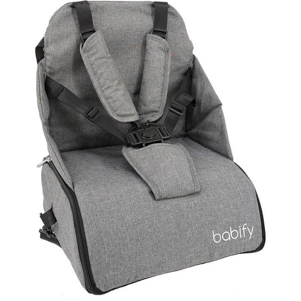 Babify 2 i 1 Grå Soft Grey - Portabel med Förvaring