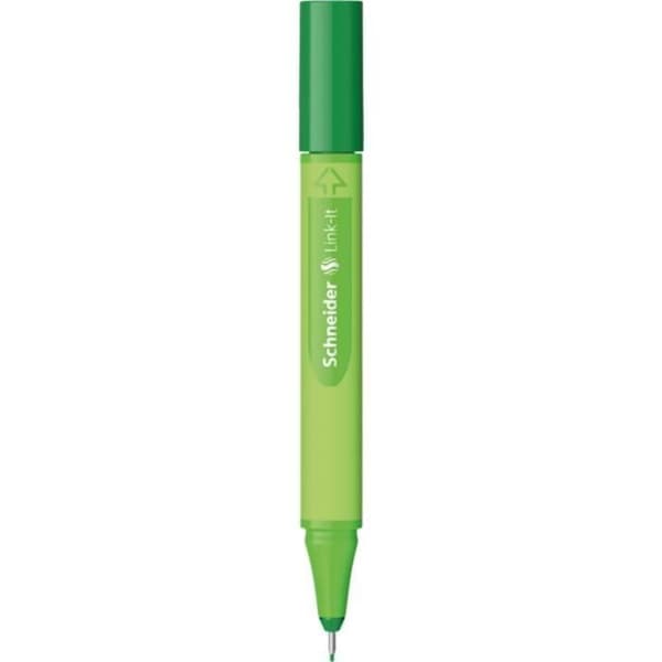 Fineliner - SCHNEIDER - Link-It 04 - Svart - Blackforest-Grön - Fin spets