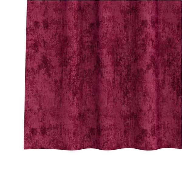Sammetgardiner 2 st med öljetter Vinröd 175x140 cm