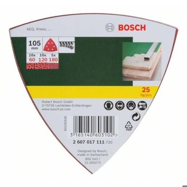 Bosch slippapper 2607017111