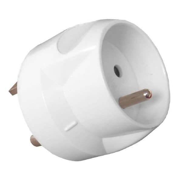 ZENITECH Adapter hane 20A till hona 16A vit