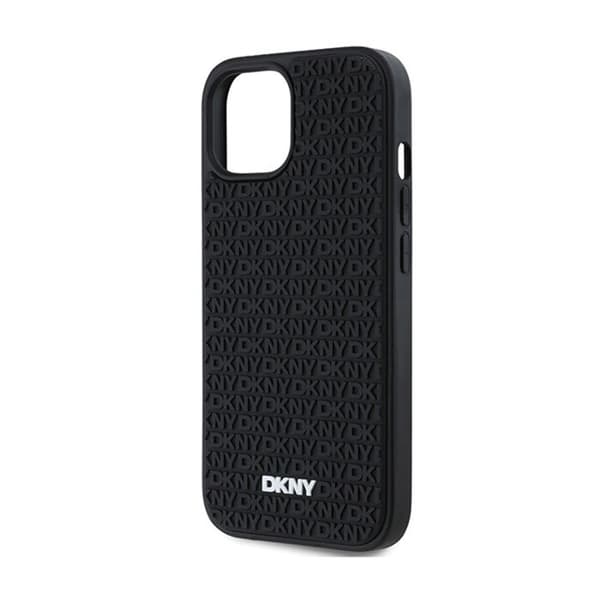 Smartphonefodral - DKNY - iPhone 15 Plus - 3D-gummi - Svart - Stötskydd