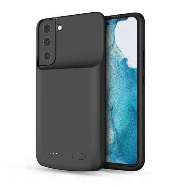 Skyddsskal - Tech‑Protect Powercase Galaxy S22+ Plus - Batteri 4800 mAh - Svart - TPU/PC