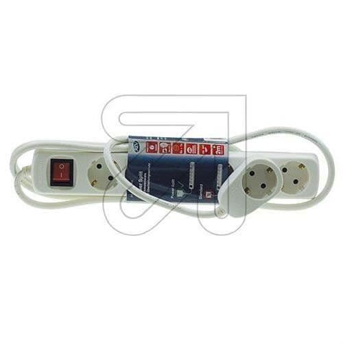 REV PowerSplit grenuttag 6x 2m vit - 0012692114