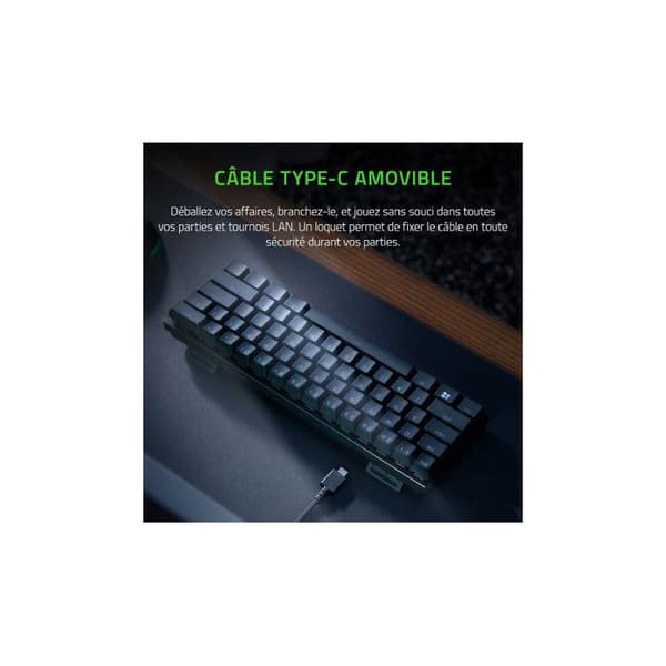 Tangentbord - RAZER - Huntsman Mini - Optiska switchar - PBT-tangenter - Bakgrundsbelyst