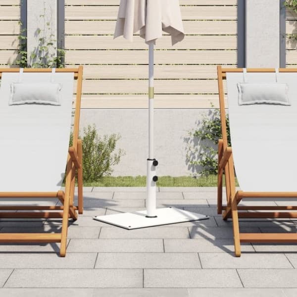 Parasollfot för stångar Ø32 38 48 mm 15 kg rektangulär