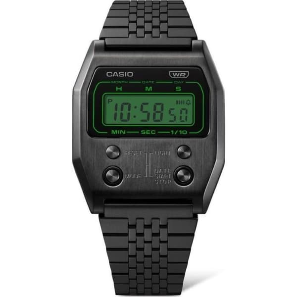 Casio Watch - Herr - A1100B-1EF - Rostfritt stål - Svart