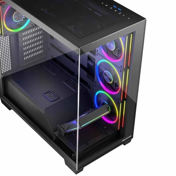 Modecom Volcano Stellar ARGB MIDI 8F-fodral, svart