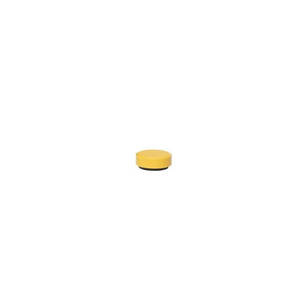 MAUL Magnet MAULpro rund 20 stycken 0,6 kg Plastferrit brunschersäker eroderad lackerad Ø 2.9 x 1.1 cm ljusgul
