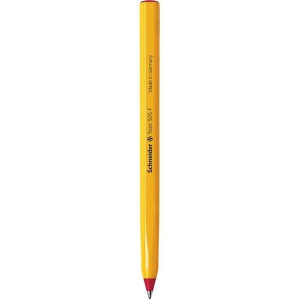 Kulpenna - SCHNEIDER - Tops 505 - Röd - Fin spets - 0,4 mm