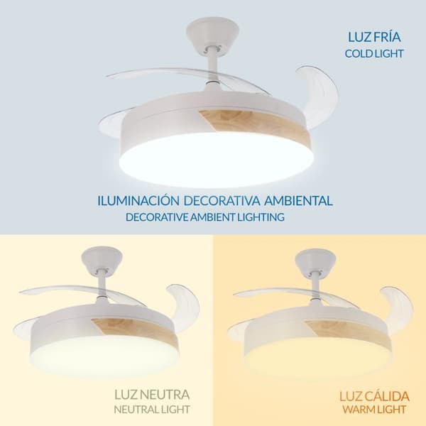LED-takfläkt Messe Nature - Ledme - LM8094