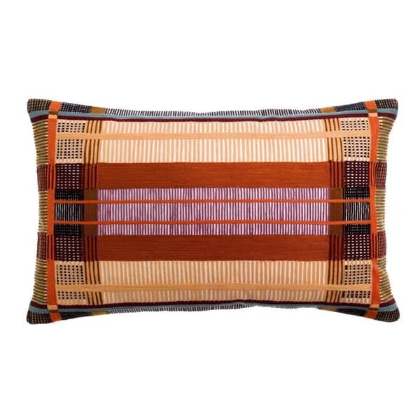 Broderad kudde Kaël multico 40 x 65 cm Vivaraise