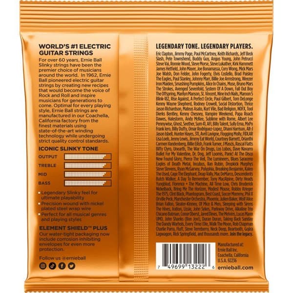 Ernie Ball P03222 Hybrid Slinky Pack 3 Gitarrsträngar