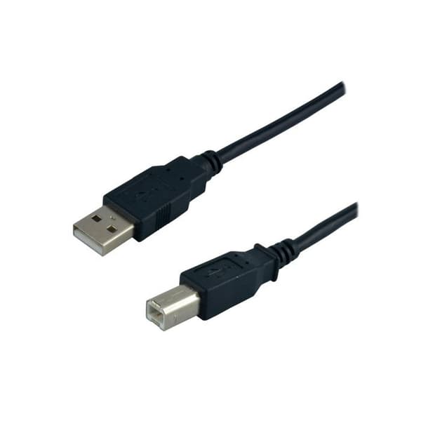 MCL-USB 2.0 typ A - B hane kompatibel kabel - 3m Svart