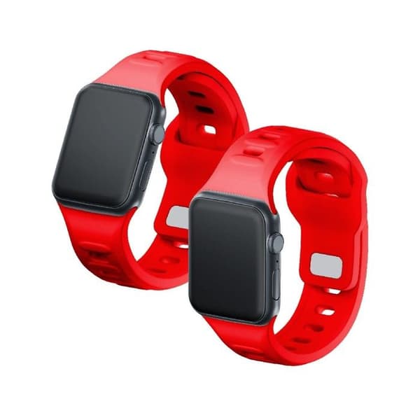 Siliconarmband Apple Watch 3MK 38/40/41mm Röd