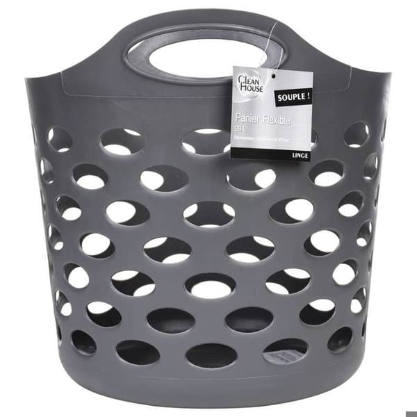 Mjuk tvättkorg 28L grå - 5 five simply smart