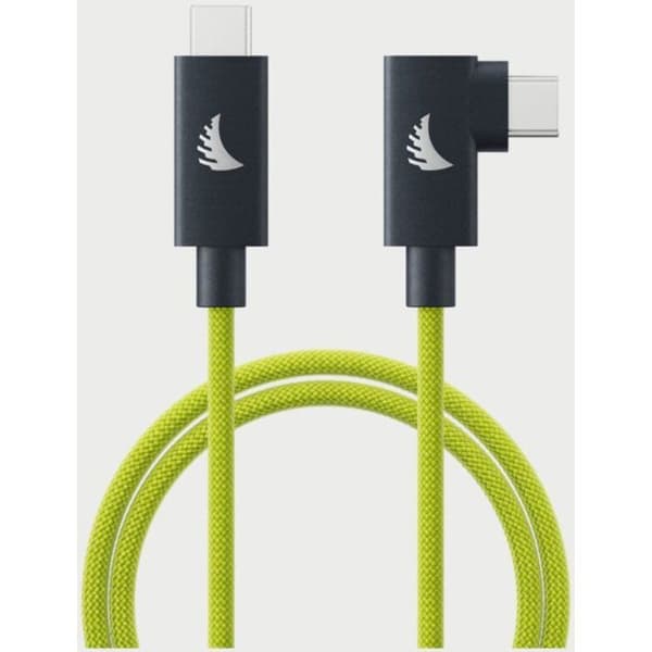 Batteri för dator Angelbird - UC4SFRAL32 - USB-C 4.0 Solid Flex-kabel Högervinklad Lime 32 cm 1 ft ()