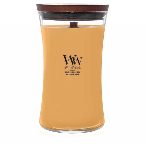 Stora ljus - Trä, Gul glas - WoodWick - 2654084E
