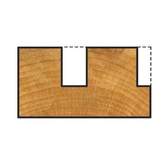 Spårfräs - WOLFCRAFT - T6mm - Ø10x20mm