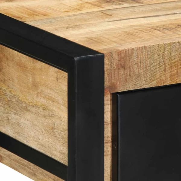 Bordskonsol 100x35x75 cm av råmassivt mangoträd