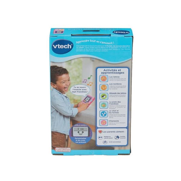 VTECH - V-POCKET, MIN UTBILDNINGSKONSOL ROSA - Rosa
