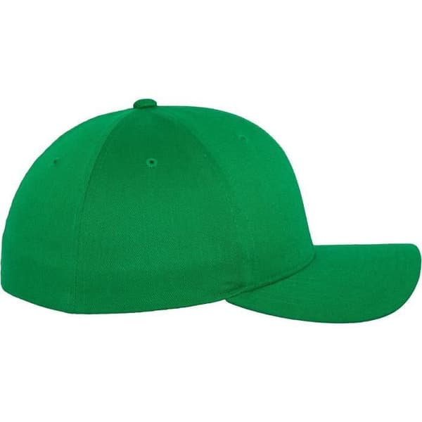 Baseballkeps - Flexfit - Wooly Combed - 6 paneler - Unisex - Peppargrön