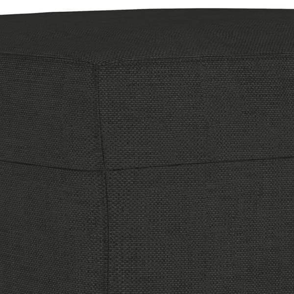 Banc Noir 70x35x41 cm Tyg