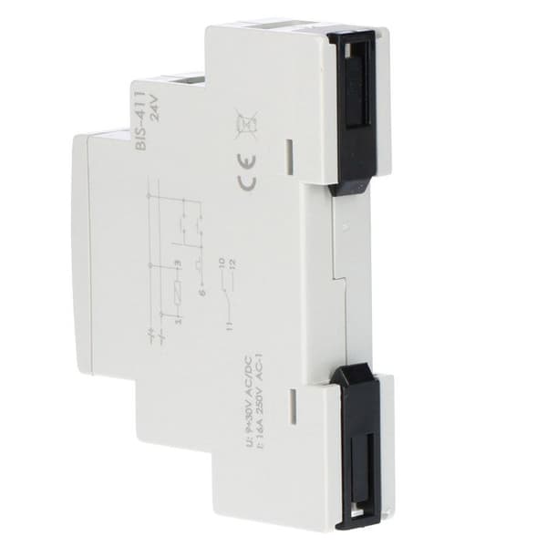 Bistabil relä 24 V, montering på DIN-skena BIS-411-24 V