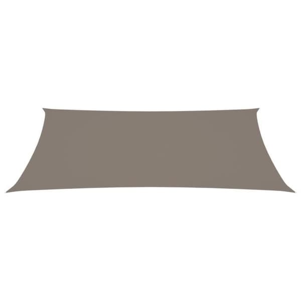 vidaXL Parasol Sail Oxford Tyg Rektangulär 4x7 m Taupe