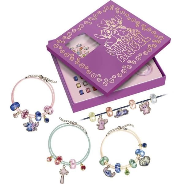 Glittrande smyckesbox - LANSAY - STITCH - Från 6 år