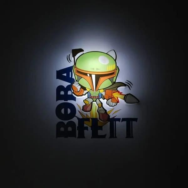 Mini lampa 3D Light FX Boba Fett 3D